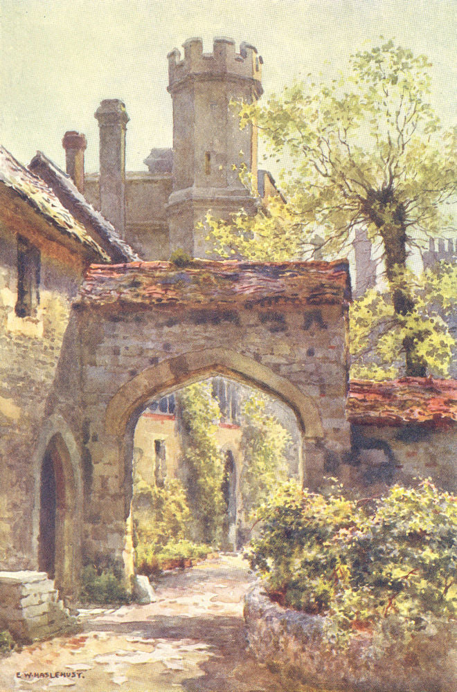 Winchester College. The Outer Gateway from